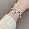 925 Stamp Silver Color Bear Bead Chain Bracelets Necklace Jewelry Sets For Women Wedding  Juwellery Set Female Accessories