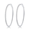 925 Stamp Silver Color Big Circle Round Hoop Earrings For Women 2022 Trend Exaggerated Ring Earring Jewelry Christmas GaaBou