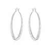 925 Stamp Silver Color Big Small Circle Hoop Earrings Round For Women 2022 Earrings Rings Large  Jewelry 2022 Christmas