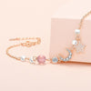 925 Stamp Silver Color Bracelets for Women Retro Four Leaf Clover Charms Crystal Beads Pearl Moon&amp;Star Jewelry Christmas