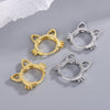 925 Stamp Silver Color Cat Earrings For Women Small Ring Korean Earrings Party Fine  Jewelry 2022 Gift Female Christmas