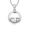 925 Stamp Silver Color Chains And Necklaces For Women Neck Jewelry Half Round Zircon originality Pendant Wedding Party Birthday