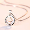 925 Stamp Silver Color Chains And Necklaces For Women Neck Jewelry Half Round Zircon originality Pendant Wedding Party Birthday