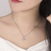 925 Stamp Silver Color Chains And Necklaces For Women Neck Jewelry Half Round Zircon originality Pendant Wedding Party Birthday