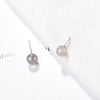 925 Stamp Silver Color Crystals Simple Small Stud Earrings For Women Wedding Party  Jewelry Accessories GaaBou