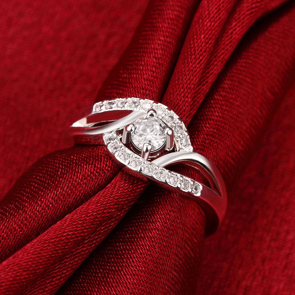 925 Stamp Silver Color Double Zircon Rings For Women Engagement Wedding Rings  Jewelry 2022 GaaBou Jewellery