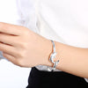 925 Stamp Silver Color Animal Dolphin  Bracelet Bangles For Women Wedding Party Jewelry Female Christmas GaaBou