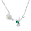 925 Stamp Silver Color Flower Bird Necklaces For Women 45 Inch Chains Wedding  Quality Jewelry GaaBou Jewellery