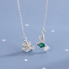 925 Stamp Silver Color Flower Bird Necklaces For Women 45 Inch Chains Wedding  Quality Jewelry GaaBou Jewellery