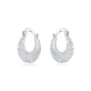 925 Stamp Silver Color Flower Circle Small Hoop Earrings For Women Sleeper Earrings Trend Wedding Jewelry Christmas Gift GaaBou