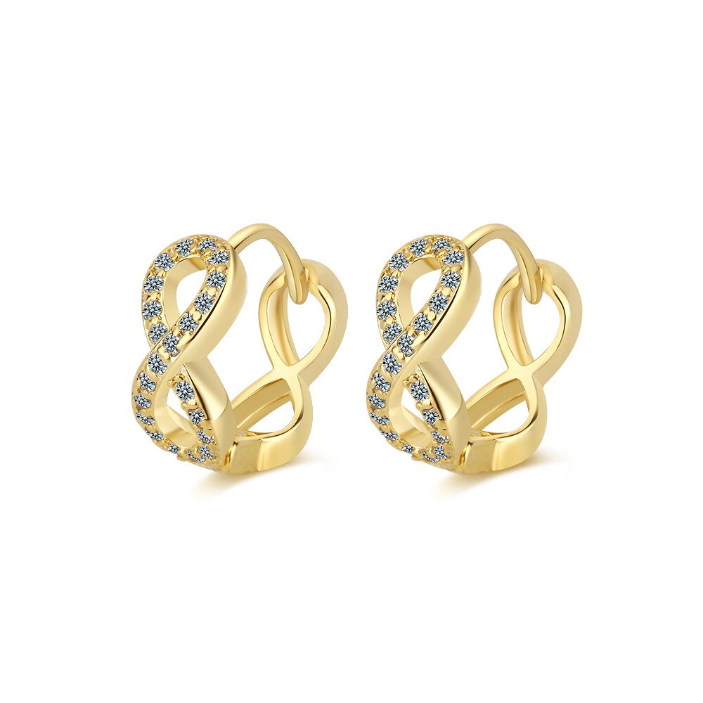925 Stamp Silver Color Hollow Geometry Ring Earrings For Women Wedding Designer Earrings  Christmas Jewelry 2022