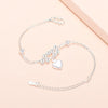 925 Stamp Silver Color LOVE Heart Bracelet For Women On Hand Charms Bracelet Wedding  Jewelry 2022 Girls Gifts Christmas