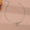 925 Stamp Silver Color Leaf Bracelets For Women Chains Charms Boho Bracelets On Hand Designer  Jewelry Female Christmas