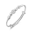 925 Stamp Silver Color Lucky Charm Bracelet Cuff Bracelets For Women Bangles Jewelry Pulseira Christmas