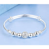 925 Stamp Silver Color Lucky Charm Bracelet Cuff Bracelets For Women Bangles Jewelry Pulseira Christmas
