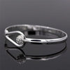 925 Stamp Silver Color Shining Flower Charm Bracelet Simple And Fresh Women Bracelet  Women Cute Wedding Bracelet Christmas