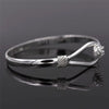 925 Stamp Silver Color Shining Flower Charm Bracelet Simple And Fresh Women Bracelet  Women Cute Wedding Bracelet Christmas