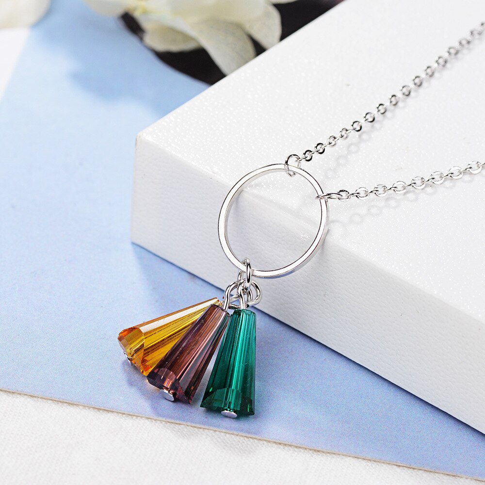 925 Stamp Silver Color Square Geometry Pendants And Necklaces For Women Wedding Party Jewelry 2022 Jewelry Female Gifts GaaBou