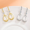 925 Stamp Silver Color Tulips Flower Necklace Drop Earrings Jewelry Sets For Women Wedding Bridal  Juwellery Set Female