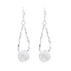 925 Stamp Silver Color Twisting Hanging Balls Earrings For Woman Drop Earrings Round Party Jewelry 2022 Trend Christmas GaaBou
