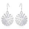 925 Stamp Silver Color Women Balls Drop Earrings 2022 Trend Engagement Party 925 Silver Women's Jewelry Christmas