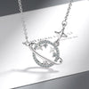 925 Stamp Silver Color Women Chain On The Neck Collarbone Necklace For Women Planet Star Zircon Pendant Chain Girl Jewelry Gift