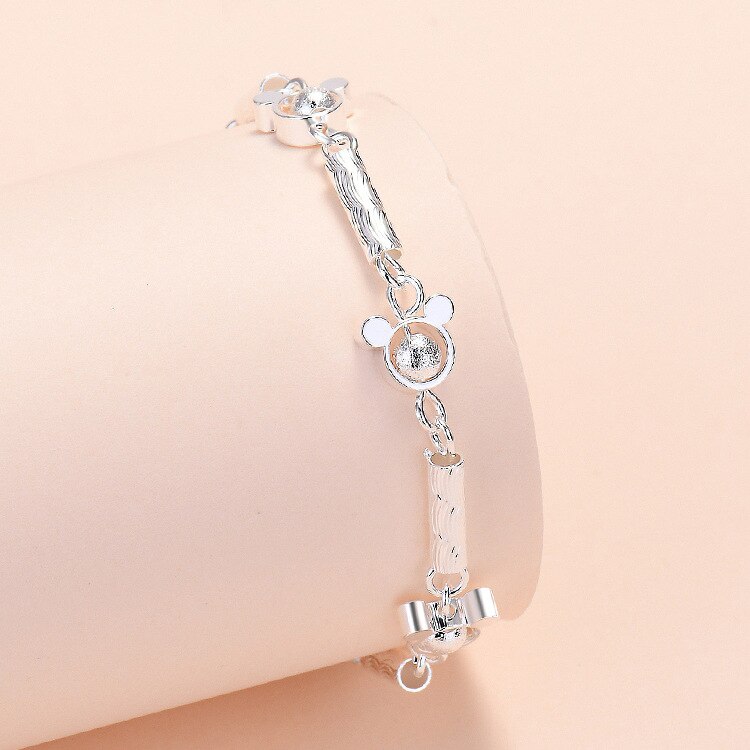 925 Stamp Silver Color Women Heart Bracelets On Hand Star Chain Bracelets  Jewelry Jewellery Gifts For Women Christmas