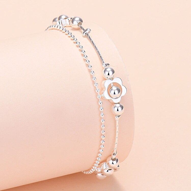 925 Stamp Silver Color Women Heart Bracelets On Hand Star Chain Bracelets  Jewelry Jewellery Gifts For Women Christmas