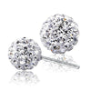 925 Stamp Silver Color Women  Earrings Round Zircon 6mm,8mm,10mm Charm Girl Gifts Jewelry  Christmas