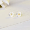 925 Stamp Silver Color Women  Little Daisy Earrings Lucky Girl Gifts Jewelry  Christmas