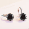 925 Stamp Silver Color Women  Classic Earrings Several Zircon Charm Stud Earring Girl Elegant Jewelry Christmas Gift