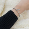 925 Stamp Silver Color Women's Hand Bracelet Hippie Punk Box Chain Bangles Fine Charms Jewelry Accessories  Christmas
