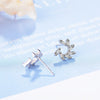 925 Stamp Silver Color Women's Helix With Pink Zircon Korean Stud Earrings Wedding Party  Quality Charm Jewelry 2022 Trend