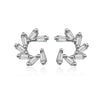 925 Stamp Silver Color Women's Helix With Pink Zircon Korean Stud Earrings Wedding Party  Quality Charm Jewelry 2022 Trend
