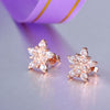 925 Stamp Silver Color Women's Star Stud Earrings Charm Zircon Earrings Wedding Party  Jewelry Female Gift GaaBou