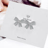 925 Stamp Silver Color Zircon Bowknot Stud Earrings For Women Wedding  Charm Jewelry 2022 Girl Gift