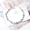925 Stamp Silver Zircon Love Heart Shaped Bracelets crystals chain For Women Valentines Gift Wedding party charms Jewelry