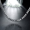 925 Stamped Silver Noble men's classic 6MM geometry Necklace for woman party wedding fine Christmas gifts Jewelry