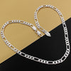 925 Stamped Silver Noble men's classic 6MM geometry Necklace for woman party wedding fine Christmas gifts Jewelry