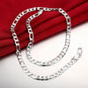 925 Stamped Silver Noble men's classic 6MM geometry Necklace for woman party wedding fine Christmas gifts Jewelry