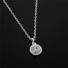 925 Stamped Silver beautiful  crystal diamond Pendant Necklace For Women fine Holiday gifts Wedding party Jewelry