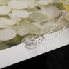 925 Stamped Silver beautiful  crystal diamond Pendant Necklace For Women fine Holiday gifts Wedding party Jewelry