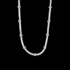 925 Sterling Silver 20inches Necklace Snake chain Beautiful Simple bead For Women wedding Jewelry Christmas Gifts