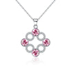 925 Sterling Silver 5.0ct Diamond Pendant Necklace For Women Simple Small Round Stone Necklaces Fine Jewelry Lover's Gift
