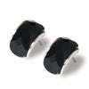 925 Sterling Silver Agate Stud Earrings For Women Jewelry Square Round Heart Retro Fine Jewery Unisex Accessories Brincos Men