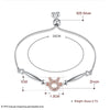 925 Sterling Silver Aries Virgo Sagittarius Aquarius Pisces Taurus Signs of the Zodiac Female Bracelets Length: Adjustable