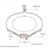 925 Sterling Silver Aries Virgo Sagittarius Aquarius Pisces Taurus Signs of the Zodiac Female Bracelets Length: Adjustable
