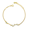 925 Sterling Silver Beads Adjustable Chain Bracelet Woman Fashion Charm Cat Pendant Bracelet Jewelry