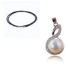 925-Sterling-Silver Bijoux Pearl perla Necklace Beautiful Curve Fashion Sterling-Silver-Jewelry Pendant For Women Collares Colar
