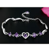 925 Sterling Silver Bracelet Korean Style Bracelets For Women 3A Zircon Heart Pattern Romantic Bracelets & Bangles For Lover